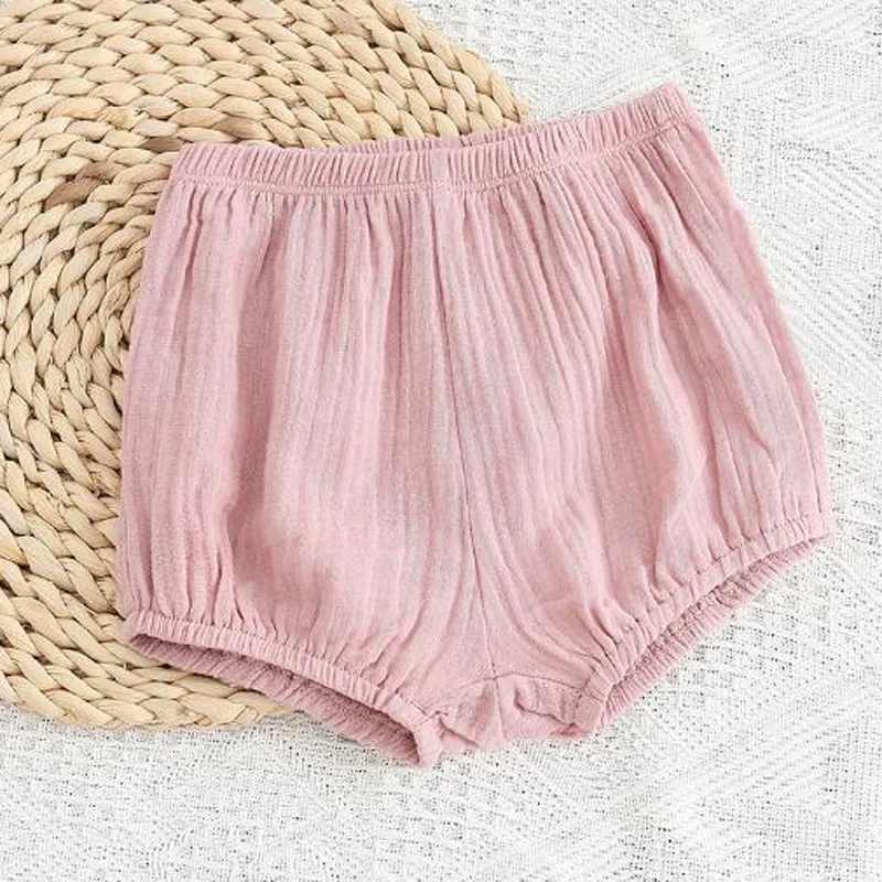 Pantalones cortos finos de verano para niños y niñas, Shorts informales de Color sólido