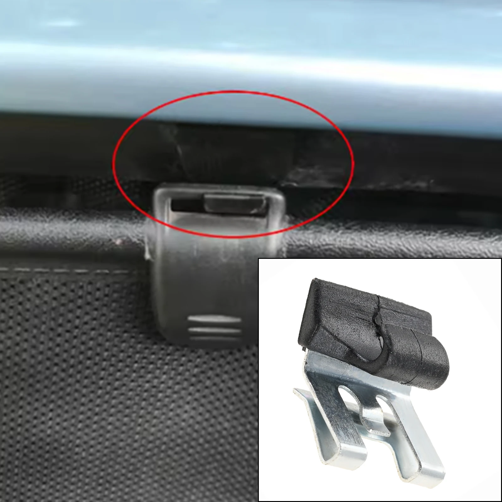 4pcs Car Curtain Bracket Fixing Clips for Rear Sun Visor 964000020R for Renault Grand Scenic III and Scenic III 2009 #964000020R