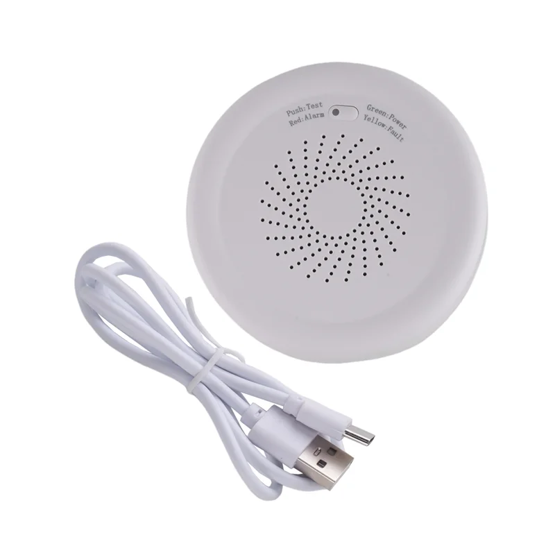 A42Z-1Set Smart Zigbee Gas Leakage  Combustible Sensor Tuya Smart Home Security Alarm System Smart Life Tuya App Plastic