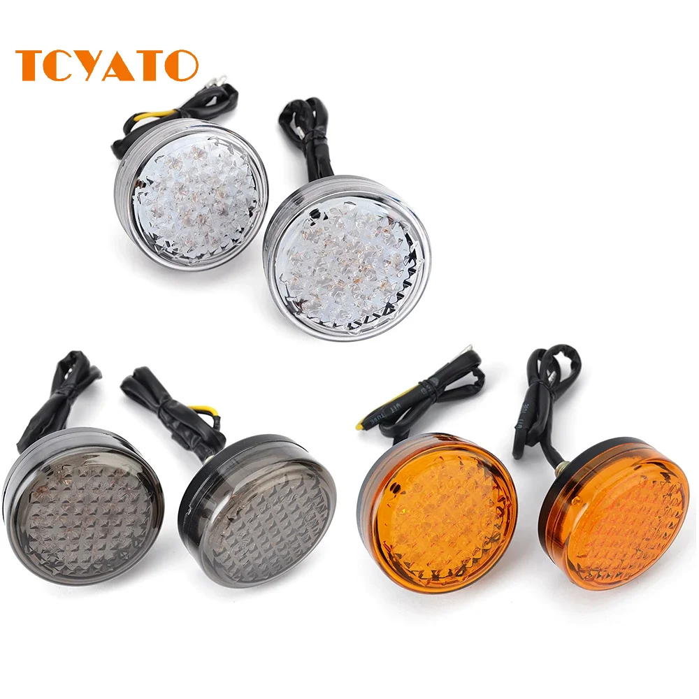 TCYATO  Motorcycle modification 12v circular LED indicator light, turn signal light, turn signal light