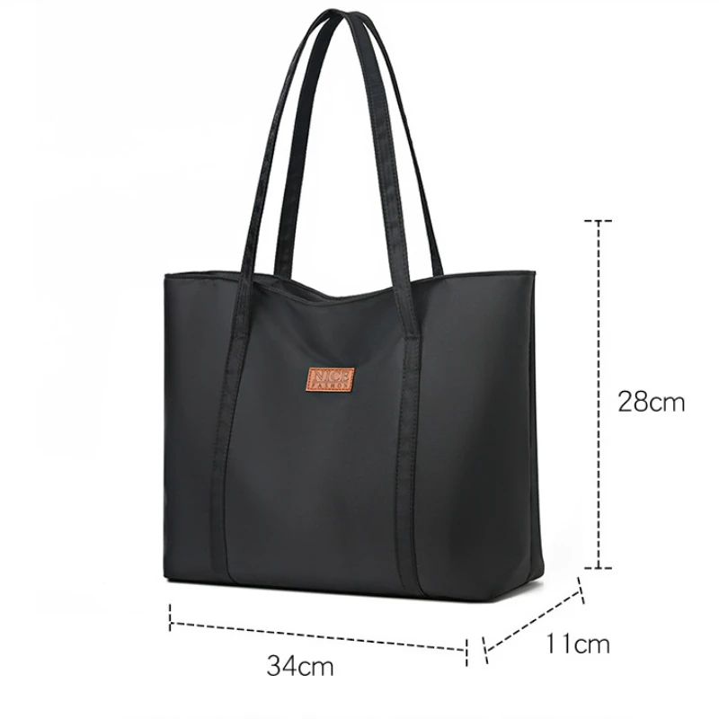 TRAVEASY 2024 Casual Oxford Large Capacity Vintage Tote Bags for Women Fashion Solid Color Thread Female Shoulder Bags Hand Bags