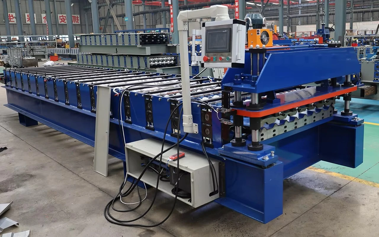 Factory Price Roll Forming Machine Automatic Metal Roof Sheet Manufacturing Line Glazed Tile Production Machinery