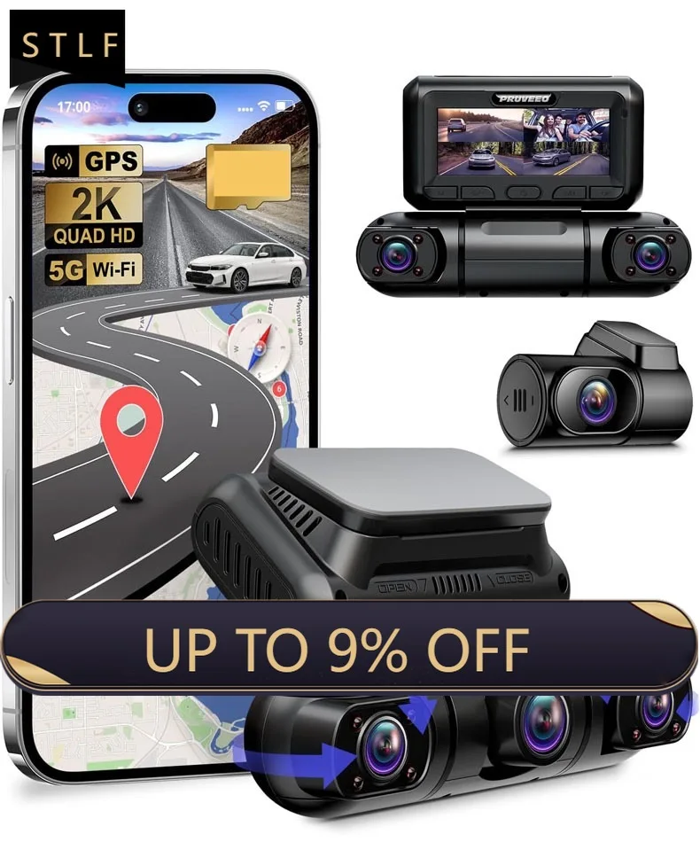 

Universal 4 Channel 2K 1080P 3 Inch Dash Cam Front Rear WiFi GPS APP Control Car Video Recording