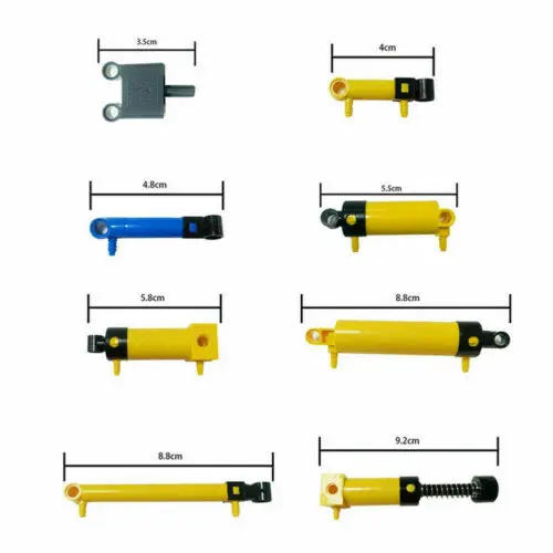 Stemedu MOC Parts Pneumatic Hose Air Pump Push Rod Switch Piston Pneumatic Air Pipe Pneumatic Pump MOCBuilding Block