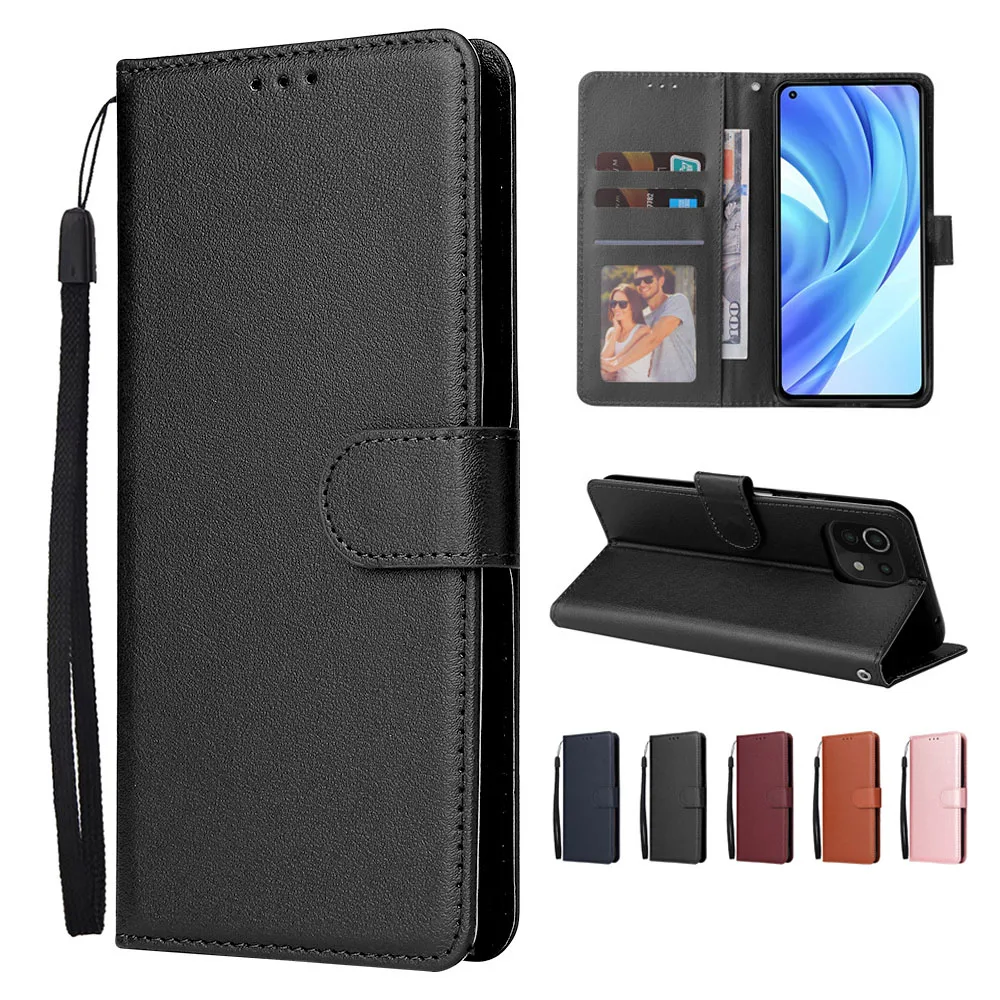 Funda de cuero con tapa magnética para Xiaomi 13T, 12T, 12, 11T, soporte con ranura para tarjeta, funda de teléfono para Xiaomi 12, 12S, 11 Lite, Ultra Carcasa