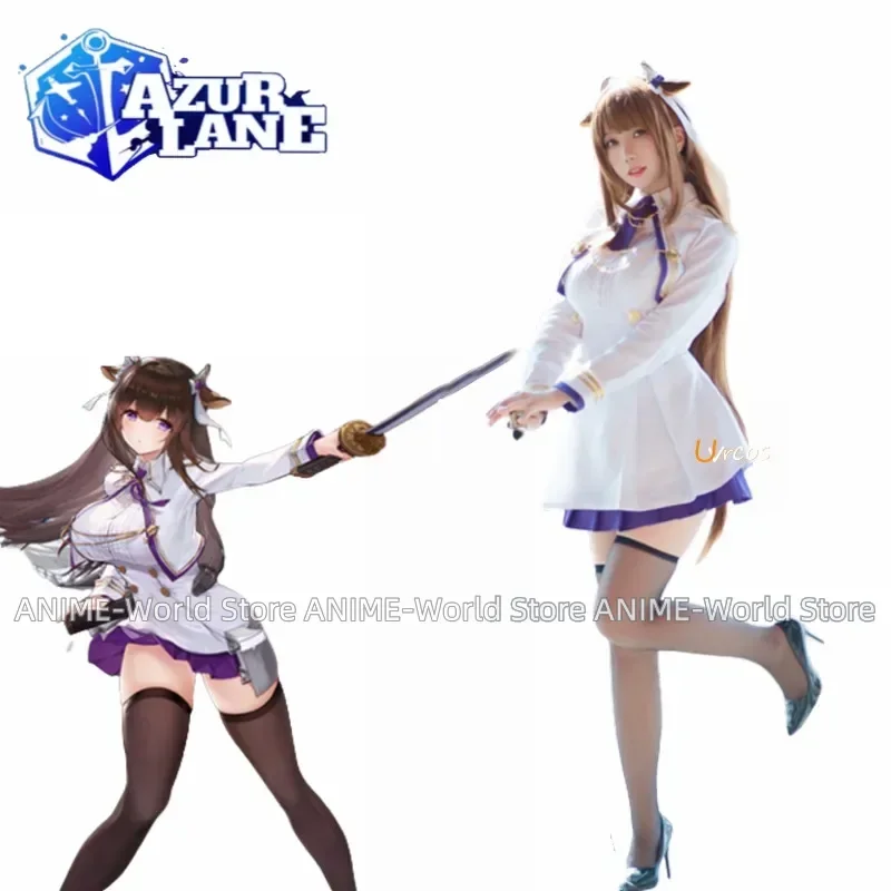 

Azur Lane IJN Kashino White Combat Halloween Party Fancy Dress Cosplay Costume