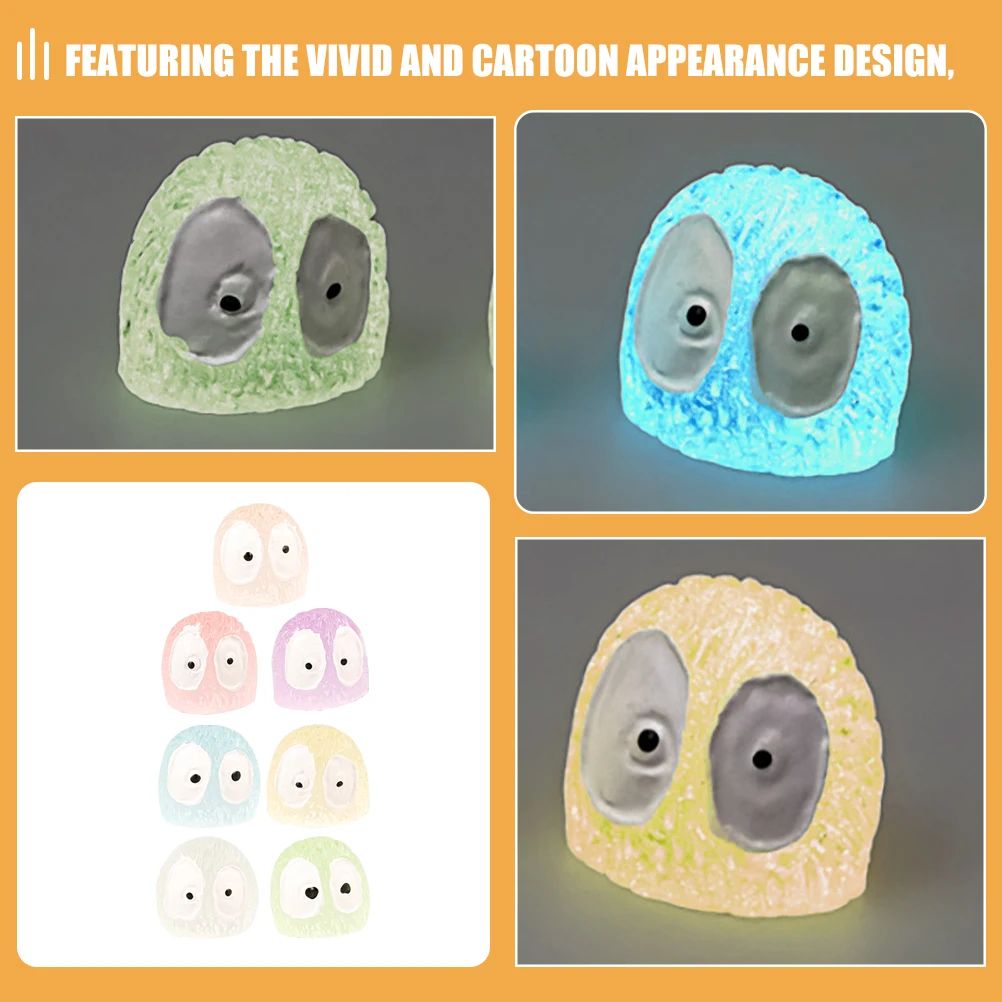 

70 шт. светящиеся украшения, мини-фигурка из смолы, миниатюрные миниатюрные фигурки, крошечные фигурки