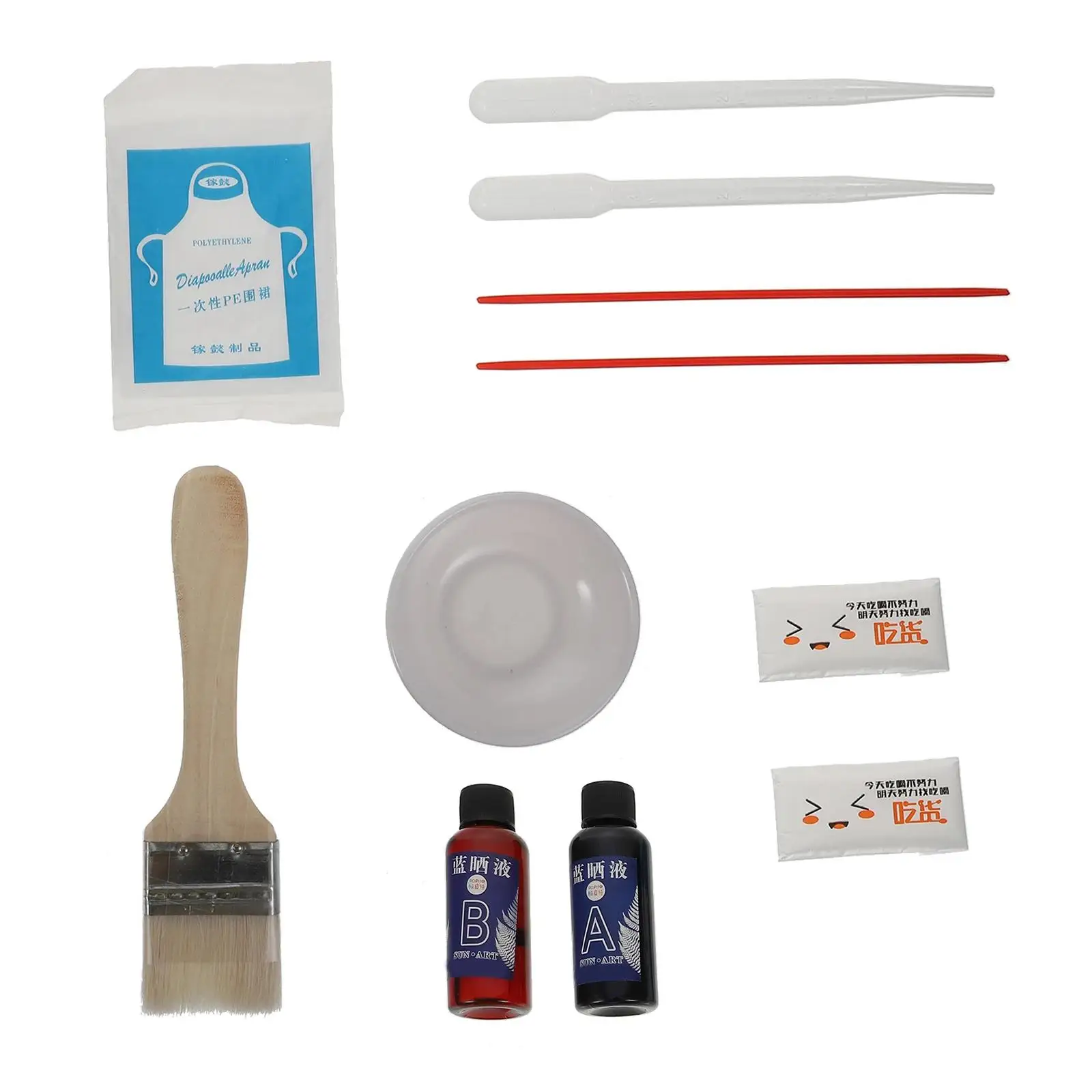 Cyanotype Printing DIY Set A B 100ml Liquid Fabric Printmaking Starters Set Jacquard Cyanotype Set for Silky Fabric Wood Cotton