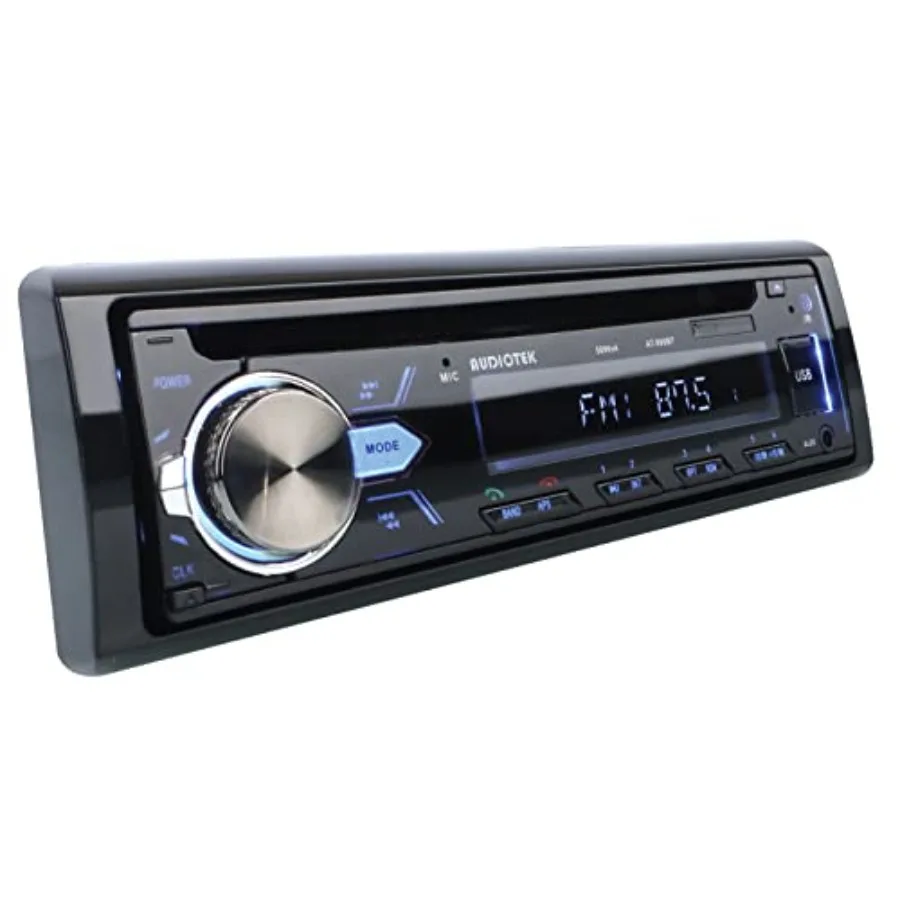 

New AT-990BT CD/ MP3 Car Audio Receiver Works with USB, SD, Bluetooth, Compatible with MP3/WMA/CD-R/RW/USB/SD/MMC Slots, Sensit