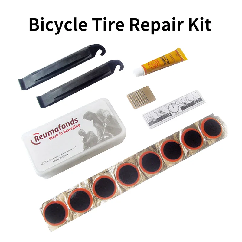 Bicycle Flat Tire Repair Kit Tool Patch Rubber Portable Fetal Tire Fix Kit Inner Tube Patching Tyre Filler Glue Set Accessories