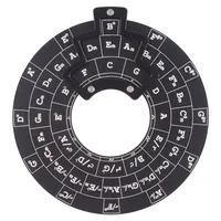Circle of Fifths Wheel Guitar Chord Wheel Wooden Melody Tool Musical Instruments and Accessories Chord Wheel for Musicians