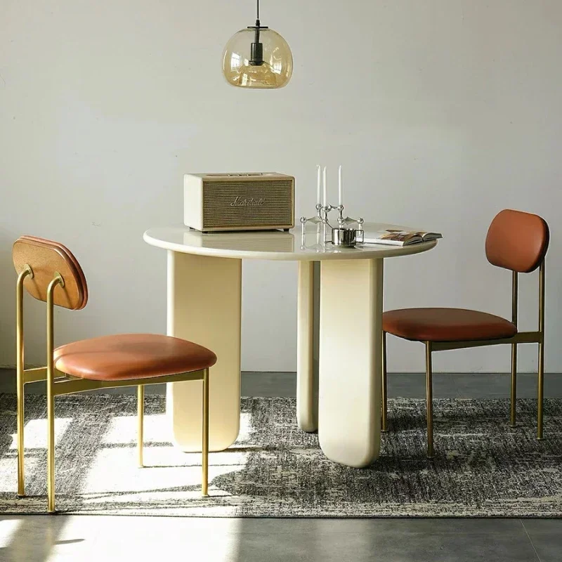 Decorative Tables Living Room Restaurants Kitchen Dining Table Modern Coffee Work Round Complete People Muebles