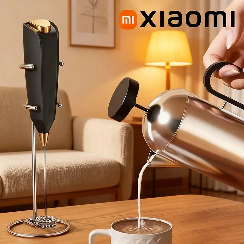 샤오미 무선 전동 우유 거품기 핸드헬드 커피 폼 메이커 라떼 카푸치노용 USB 충전식 빠른 15초 거품 생성