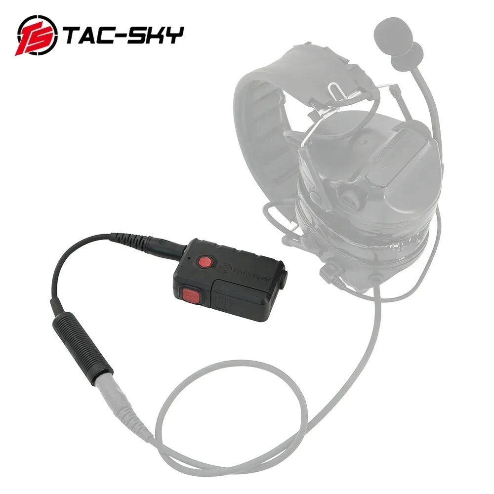 

TS TAC-SKY COMTA Tactical Bluetooth Ptt Adapter for Tactical Hunting and Shooting Headsets Military to Civilian Wiring Adapter