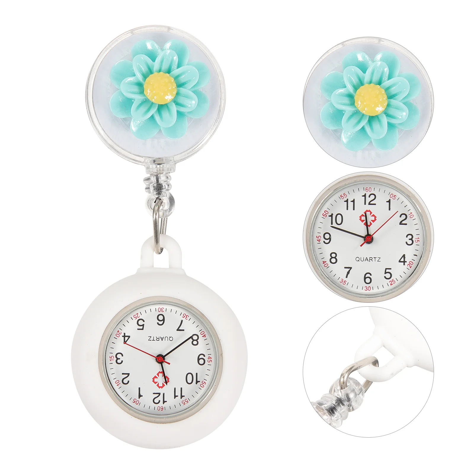 

Nursing Watch Clip on Retractable Nurse Watch Charming Temperament Stretching Portable Convenient Carry Around