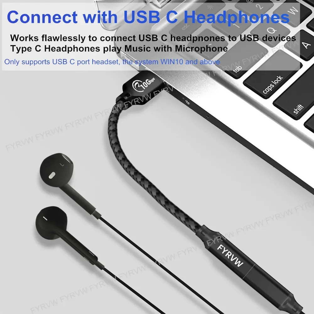 USB3.2 10Gbps Bi-Direction USB A to USB C Android Auto Extend Cable Adapter Data External SSD Fast Charge for Samsung Pixel