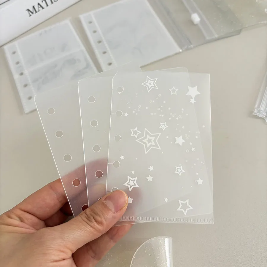 SKYSONIC 9 ชิ้น/แพ็ค M5 อุปกรณ์, กระเป๋าใส่การ์ด, ชุดที่แตกต่างกัน Binder Holder, 10 ชิ้นแขน, Bling กระเป๋า