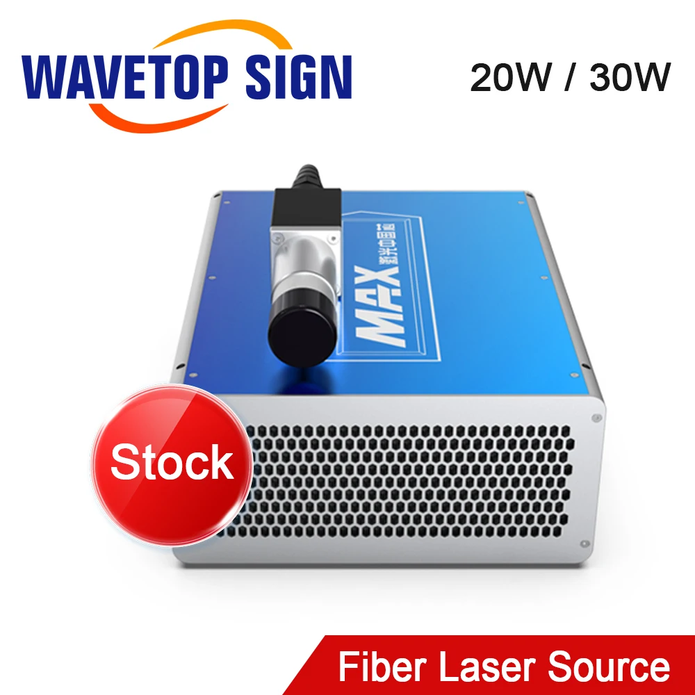 

WaveTopSign MAX 20W 30W Fiber Laser Source 1064nm High Quality Laser Marking Machine DIY Part