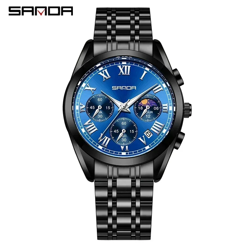 

SANDA 5012 Watch Top New Fashion Watches for Men Luxury Sport Business WristWatch Waterproof Quartz Big Clock Digital Male