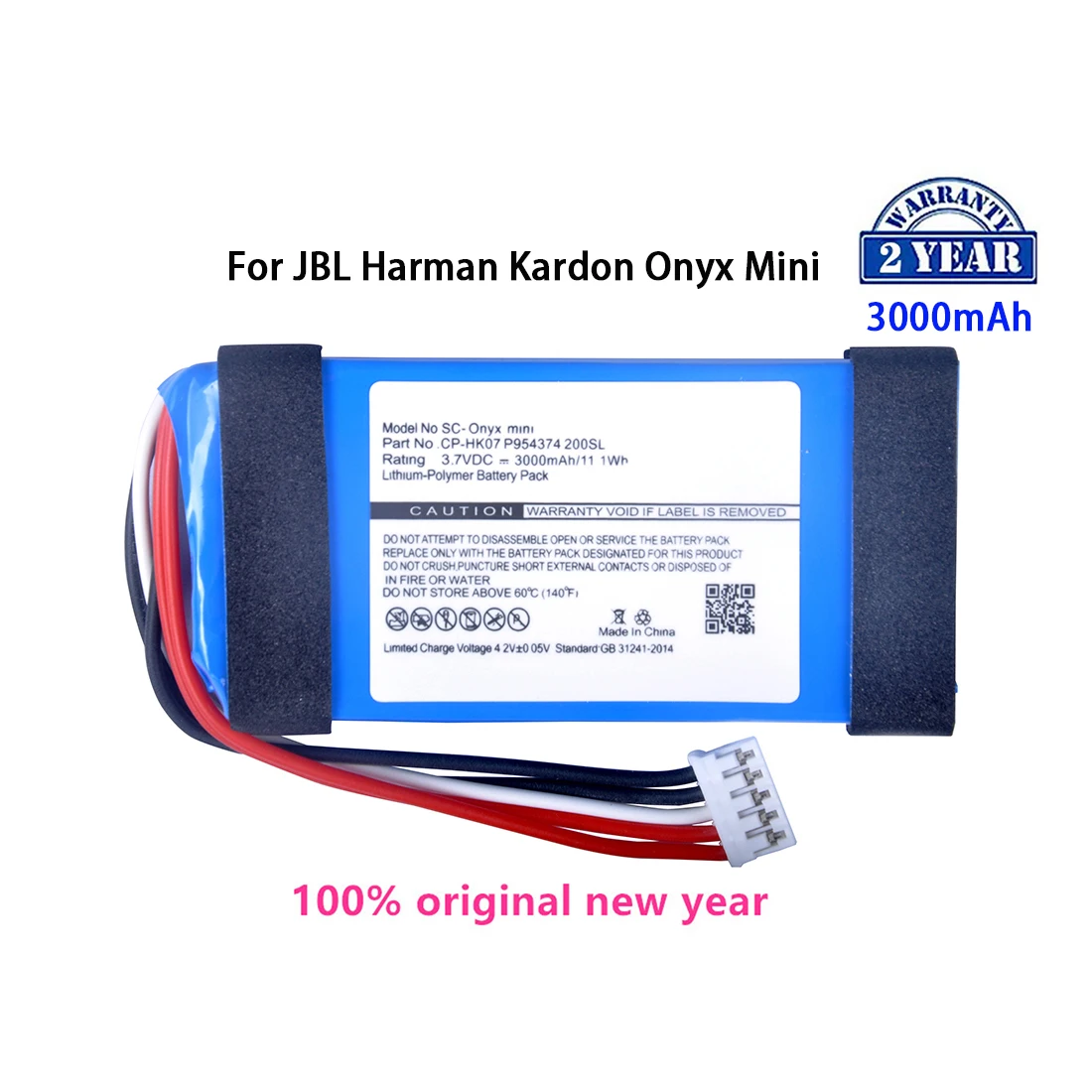 

Original CP-HK07 P954374 3000mAh Onyx mini Speaker Replacement Battery For Harman/Kardon Onyx mini Li-polymer Batteries