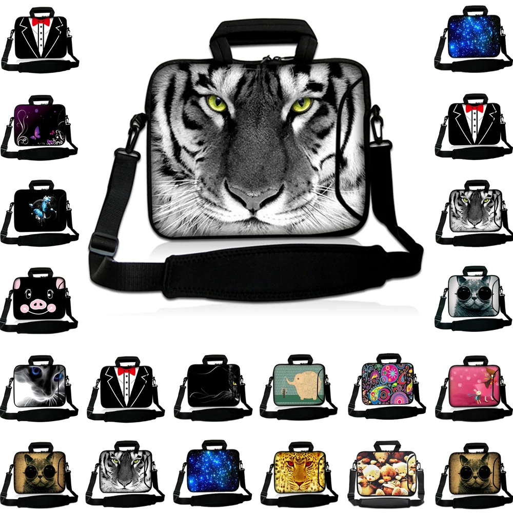 Laptop Bag Sleeve Pouch For Macbook Case 13 11.6 Air Pro Asus Lenovo Dell 10 Chromebook Accessories W.Shoulder Strap Briefcase