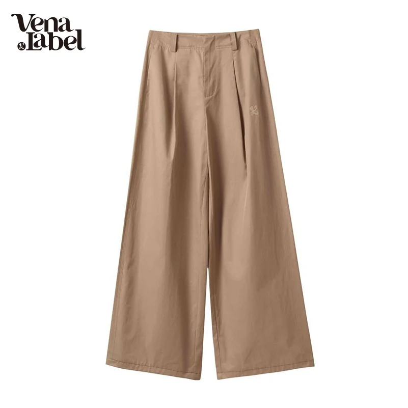 

Брюки женские повседневные свободные с широкими штанинами, на весну/осень/лето