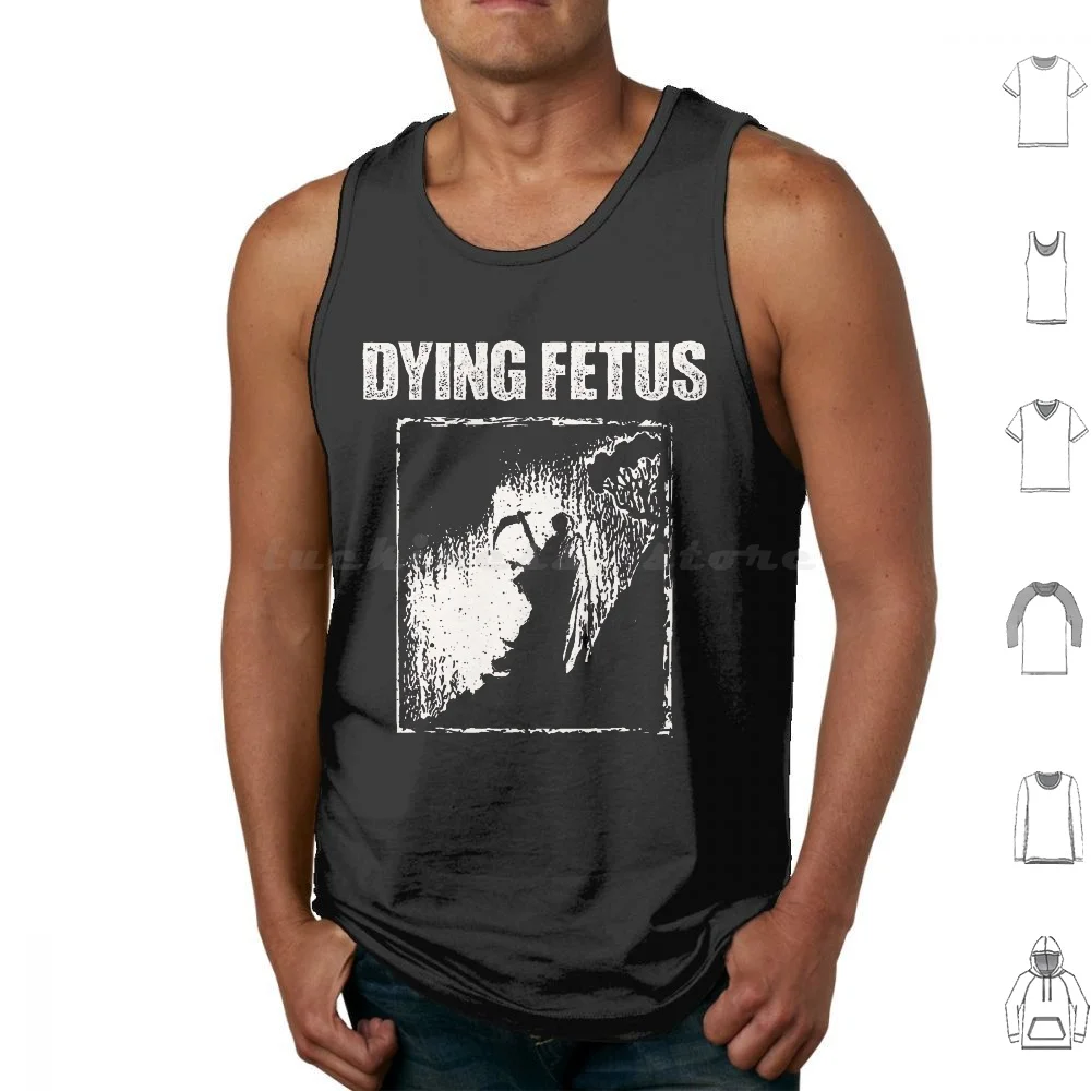 Fetus Tank Tops Vest Sleeveless Burzum Fetus Black Metal Band Death Metal Band Emperor Kreator Napalm Death Gorgoroth Nile