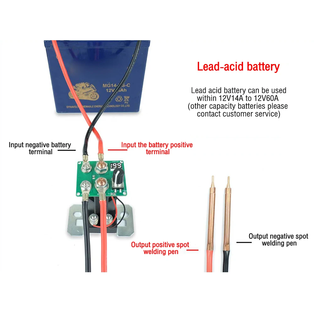 199 Gear 12V Relay Dot Welder Kit Điều chỉnh Mini Handheld Welder 0.2mm Nickel Portable Dot Welder PSW100 Phụ tùng