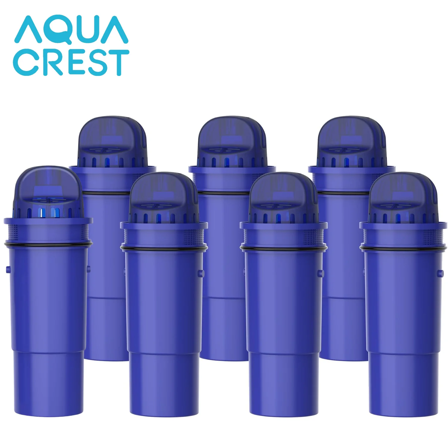AQUA CREST CF10A Water Filter Replacement for Pur® Plus Pitcher Water Filter, CRF950Z, PPF951K, PPF900Z, PPT700, PPT111, CR1100, DS1800 and All Pur® Pitchers and Dispensers, NSF Certified, 7 Pack