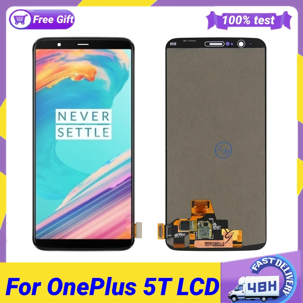 AMOLED Display For Oneplus 3 3T 5 5T 6 6T 7 7T 7pro 8pro 9R 10Pro 10T 1+ACE 1+ LCD Display Touch Screen LCD Replacement image 3