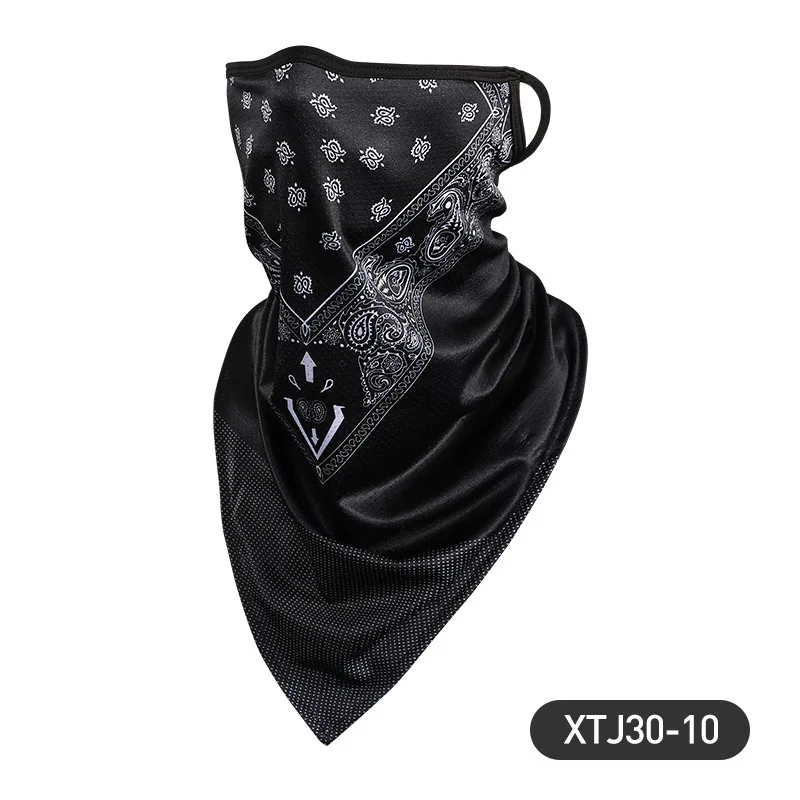 Sjaal Zomer Mannen Masker Vol Gezicht Vrouwen Fietsen Halsdoek Bandana Uv Bescherming Masker Ademend Ijs Zijde Buiten Hangend Oor