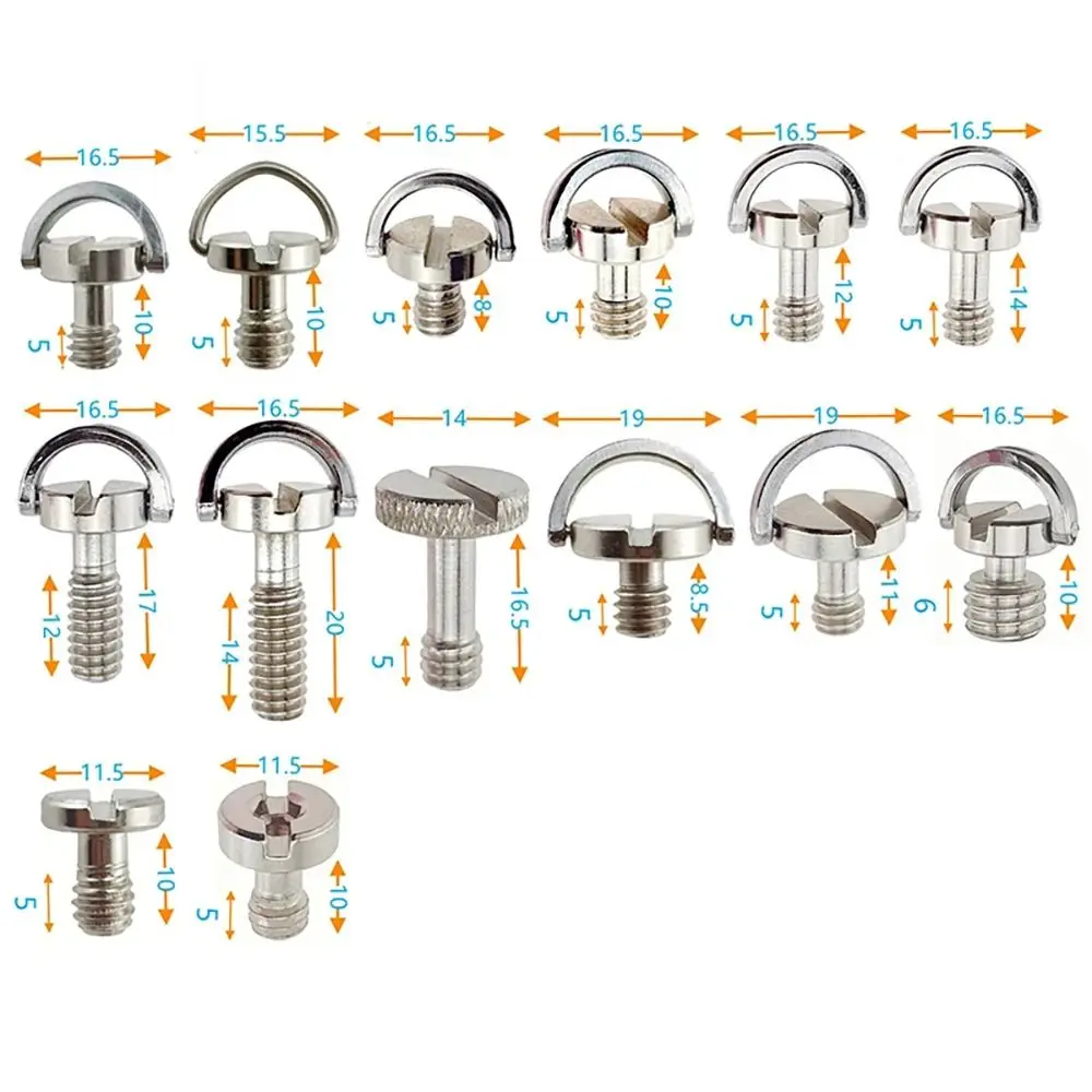 1Pcs For Tripod Monopod Ballhead Camera Mount Screw Camera Fixed Photography Accessories Plate Adapter Screw Dslr Photo 1/4 Inch