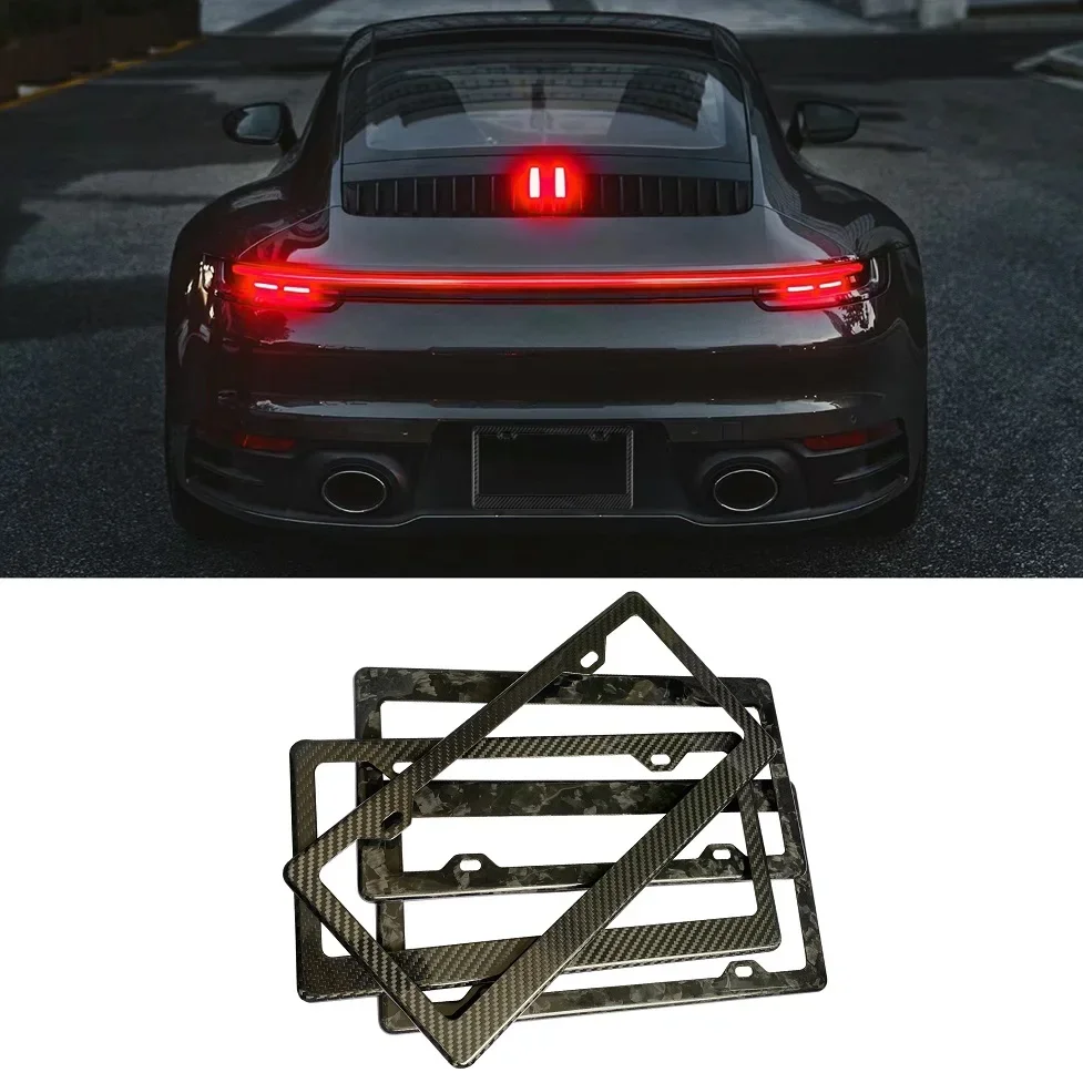 

Carbon fiber American car license plate frame forged carbon fiber license plate frame car license plate frame for Porsche