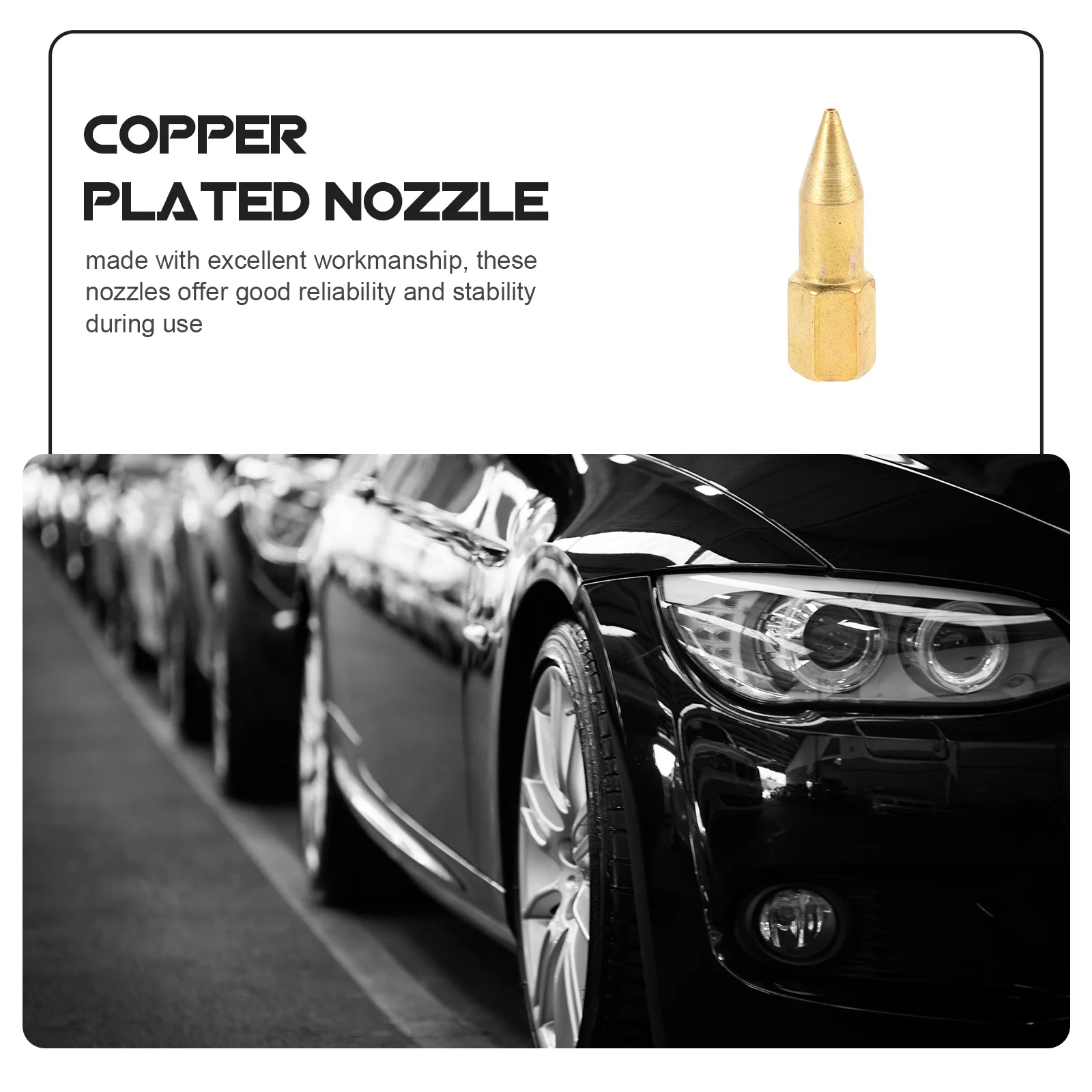 Punte per ugelli per grasso in rame da 5 pezzi Sostituzione metallica durevole estesa per aree difficili da raggiungere Facile da usare Pratico spruzzatore di grasso