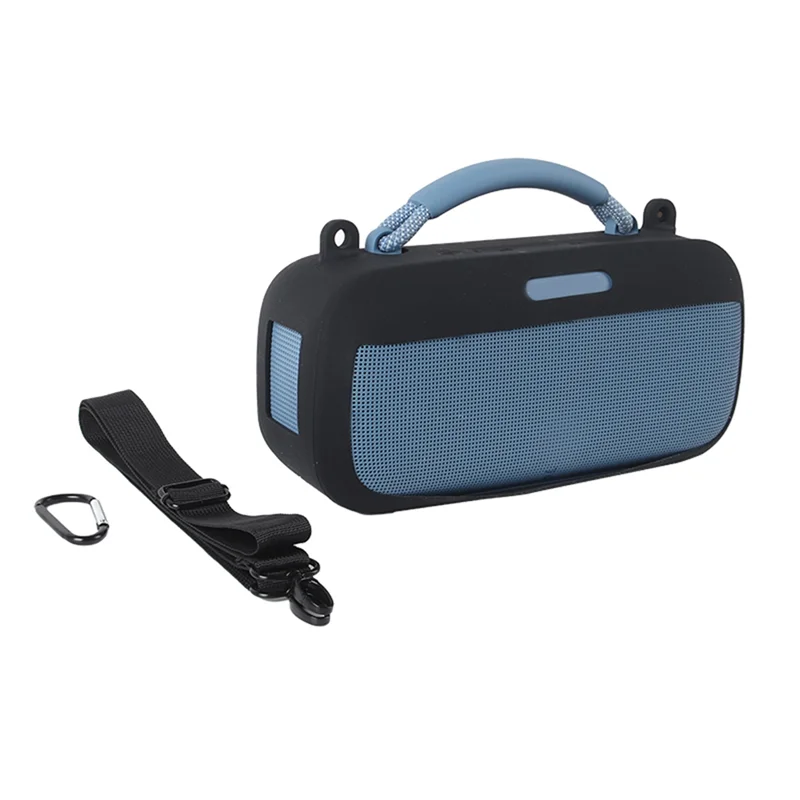 AA60-Shockproof Silicone Cover Case With Shoulder Strap For Bose Soundlink Max Speaker, Anti-Scratch Protective Pouch Bag