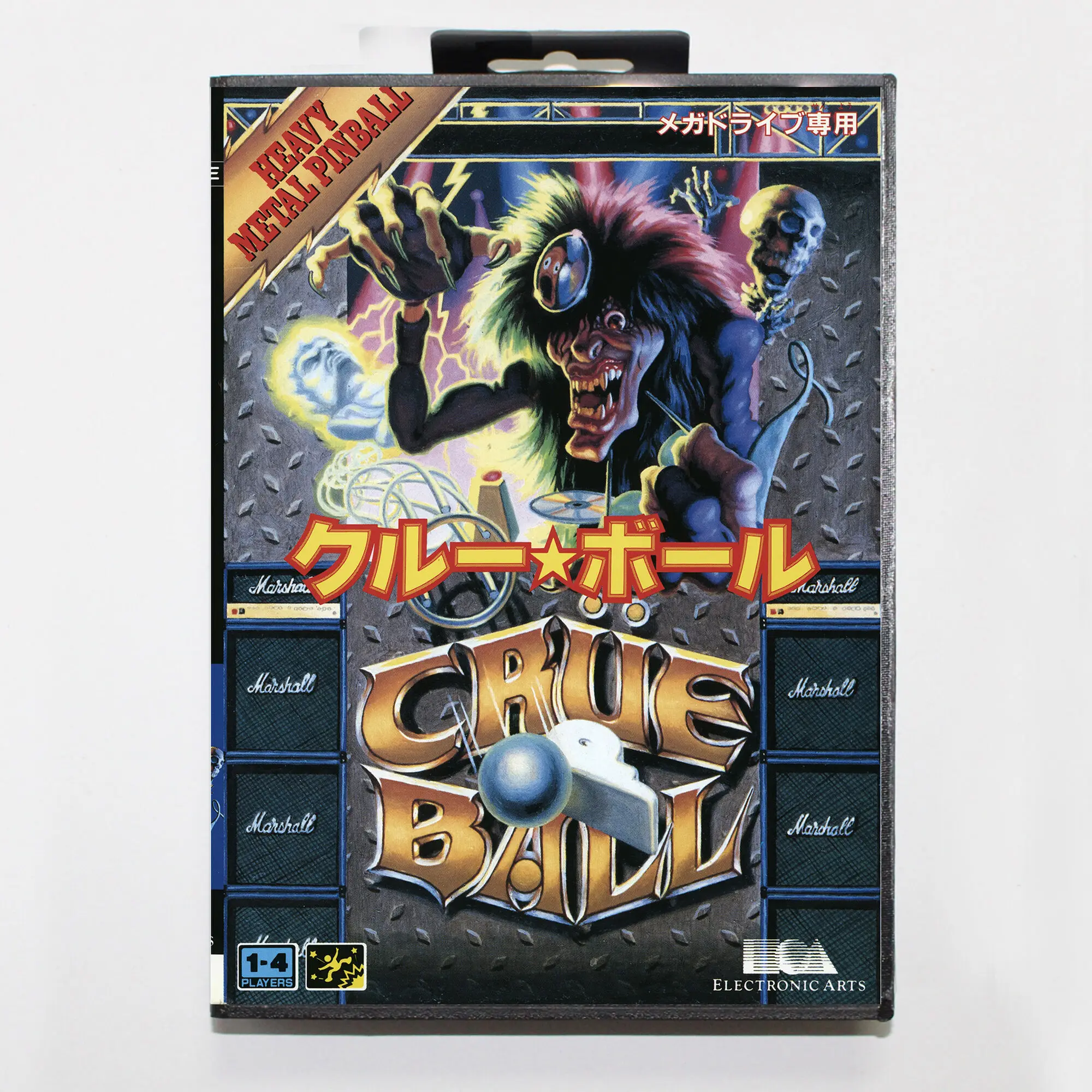 Игровая карта Crue Ball MD, 16 бит, крышка JAP для Sega Megadrive Genesis, картридж игровой консоли
