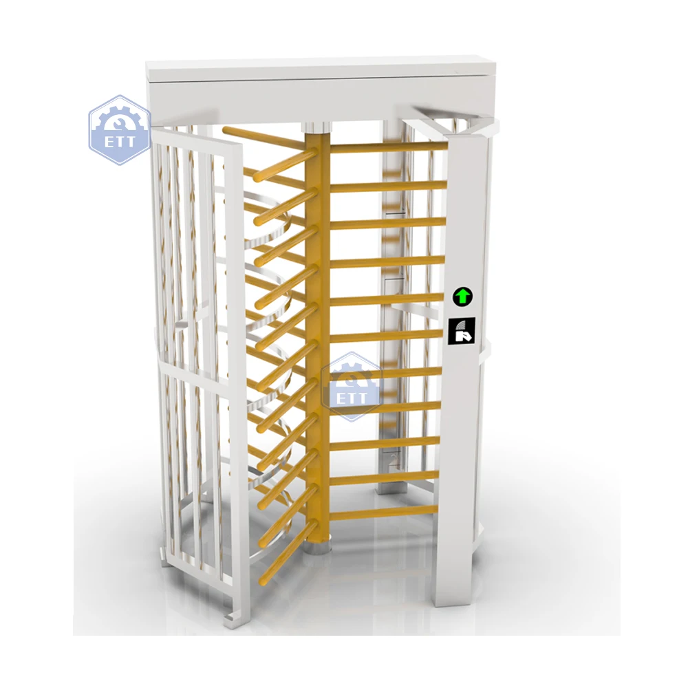 gymnasium Access Control Full Height Turnstile Gate High Security turnstile Gate for station Customized  Color