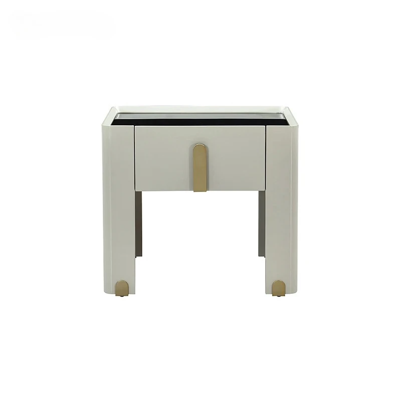 

Italian Luxury Model Wbert Bedside Table With Simple Shelving For Master Bedroom Home Furniture With Small Unit Storage