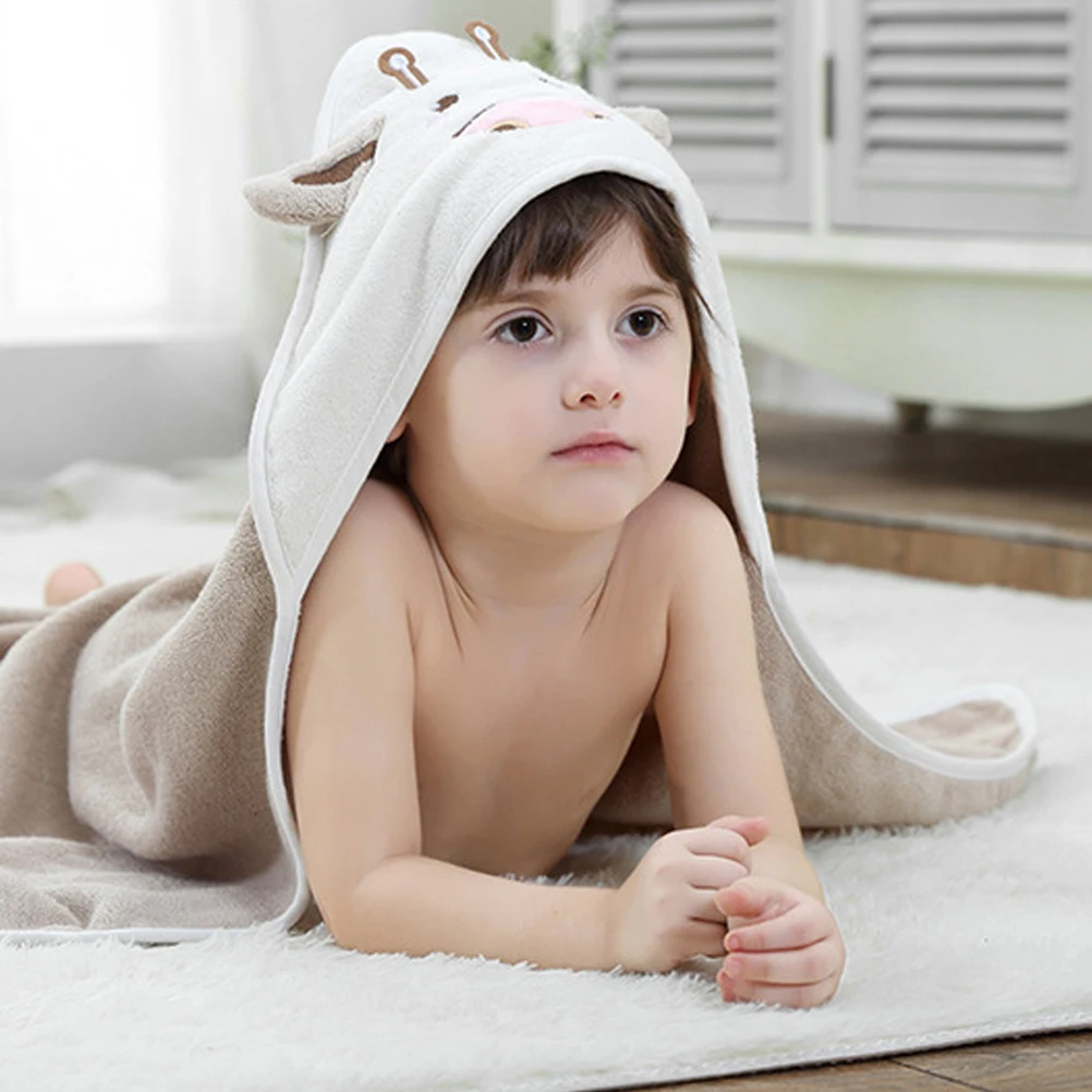 

Dairy Cow Bathing Robe Cotton Material Soft Comfortable Strong Water Absorption Random Color