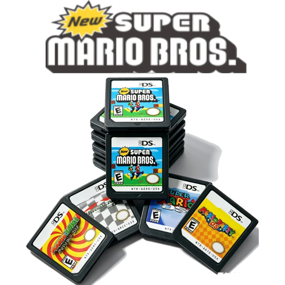 Series DS Game Cartridge New Super Bros Kart Party  Luigi for Classic Retro Video Game Collection Gift