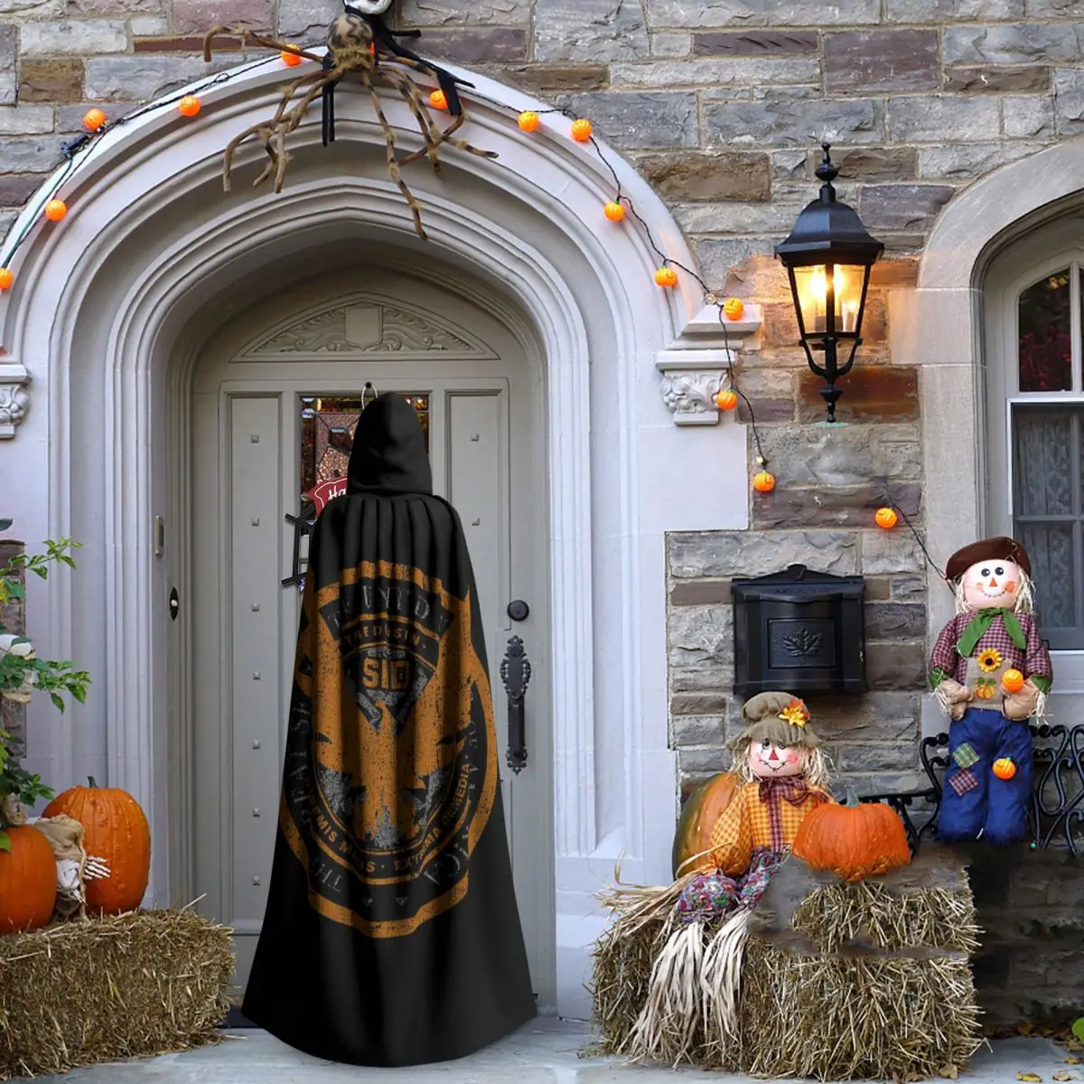 Game Tom Clancys The Division SHD Seal  Long Hooded Cloak Witch Medieval Costume Cosplay Cape HalloweenVampire Adult Unisex view 2