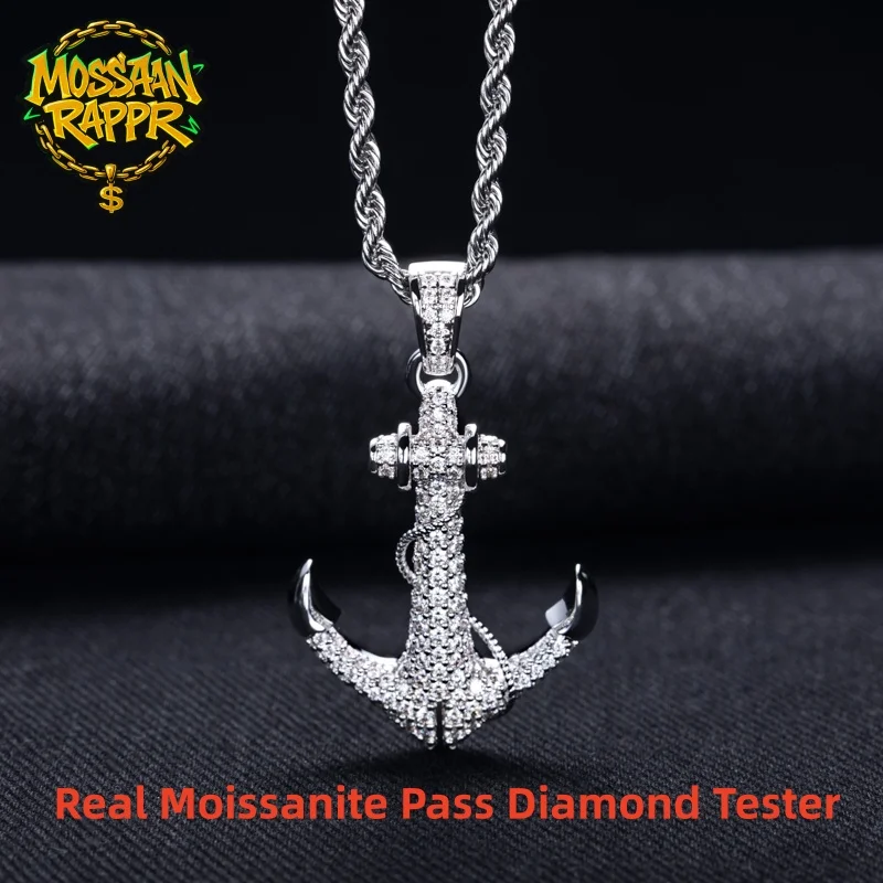 mossanrappr-228cttw-moissanite-ciondolo-con-ancora-ghiacciata-collana-hip-hop-placcata-in-oro-14-carati-per-uomo-e-donna-accessorio-per-feste-lucido