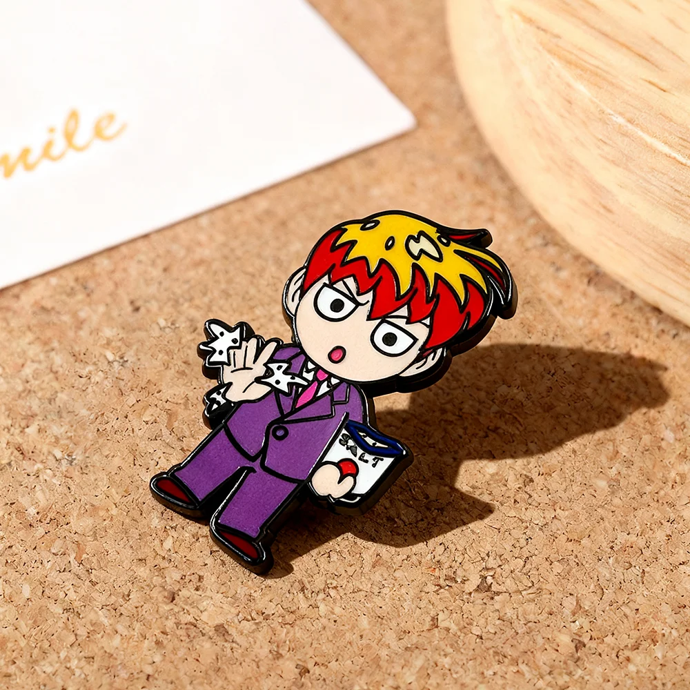 Animated Character Salt Bae Brooch Unique Salt Sprinkling Pose Badge Comedy Enthusiast Gift Chef Accessory