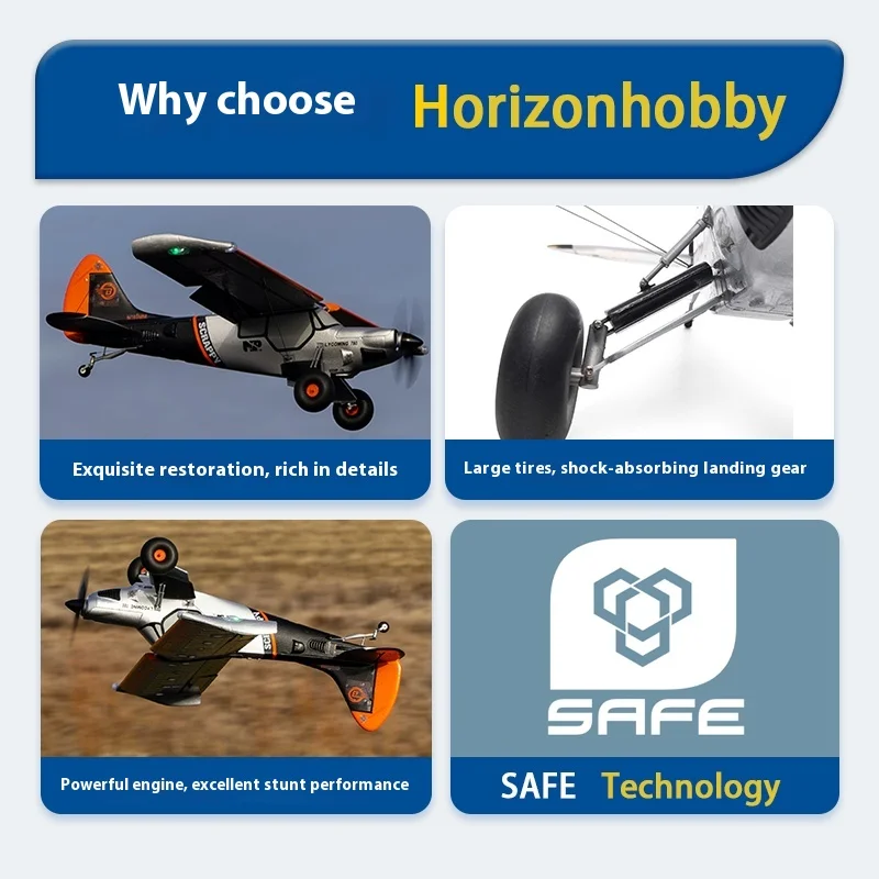 

Horizon Hobby Micro Scrappy 800 мм Grizzly с фиксированным крылом, профессиональная радиоуправляемая модель самолета, игрушка с дистанционным управлением для детей и взрослых