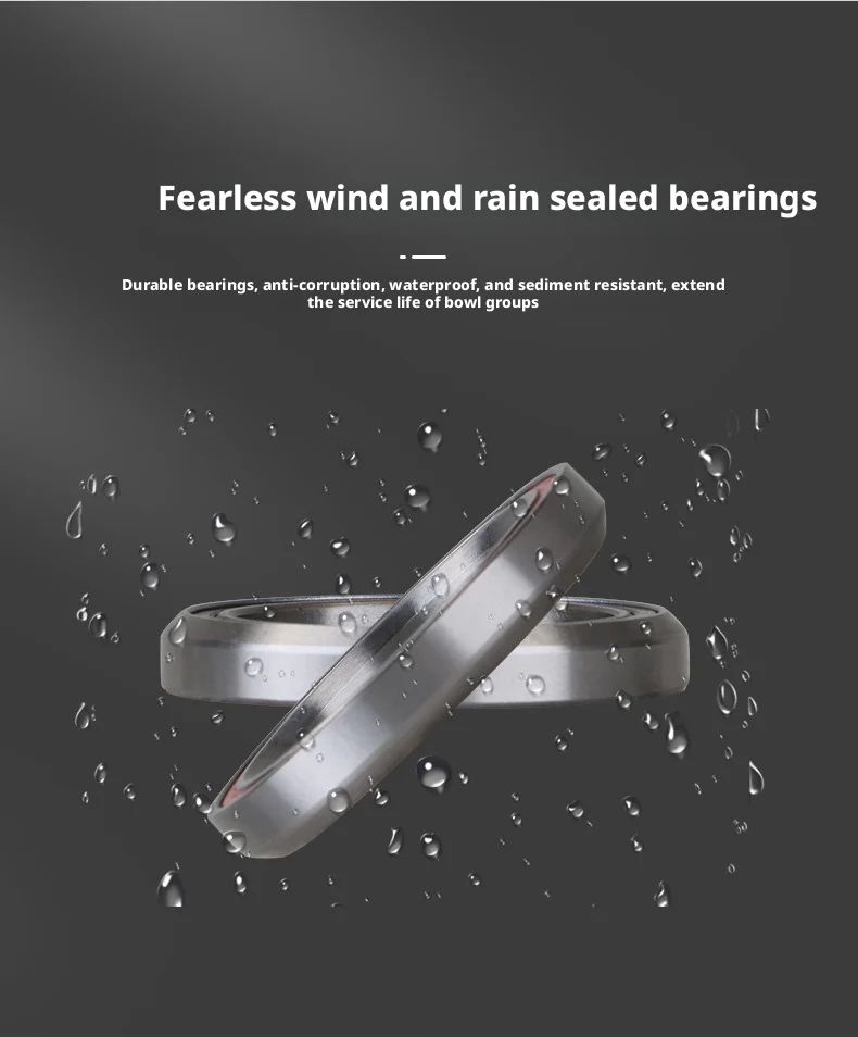 41/41,8-52mm Integriertes Verstecktes Headset mit Gedichtetem Lager für MTB und Rennrad, Gerade und Konische Gabel – Detail 4