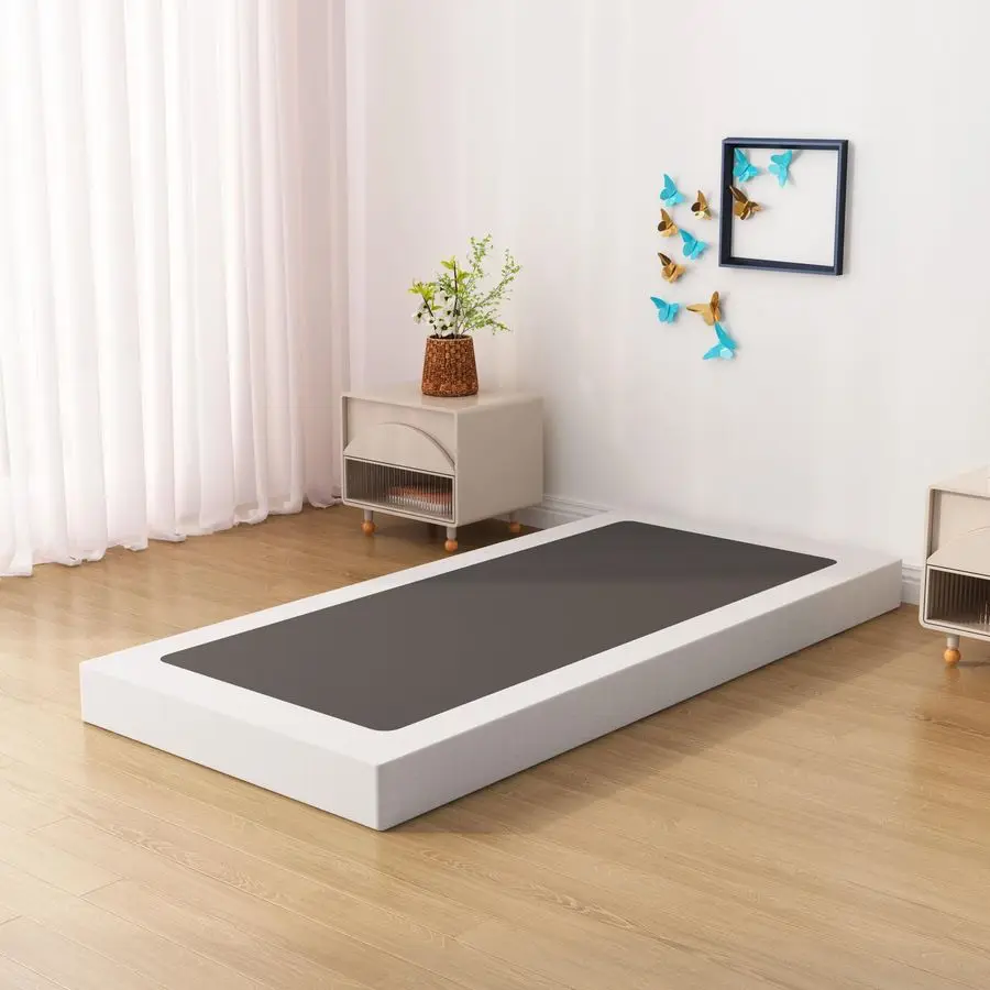 

Металлическое основание для кровати XL Box Spring, 6 дюймов, низкопрофильное, для двуспальной кровати XL Twin, с тканевым покрытием, максимальная нагрузка 2000 фунтов, для матраса