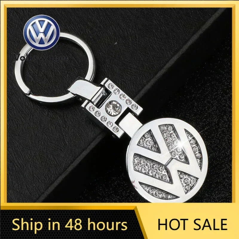 

For VW Volkswagen Jetta MK5 Golf For Volkswagen Diamond Key Ring Car Logo Keychian Polo Bora Sagitar Golf Passat Touareg Tiguan
