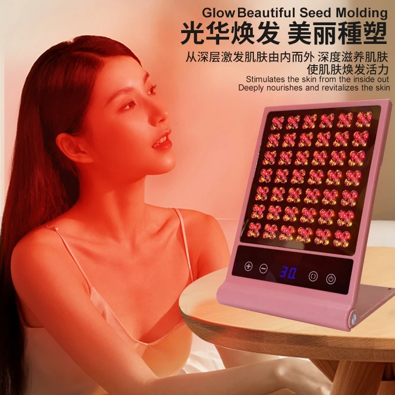 LED フォトンスキンケアマスク赤青光療法美顔器家庭用プロの美容サロン機器美白