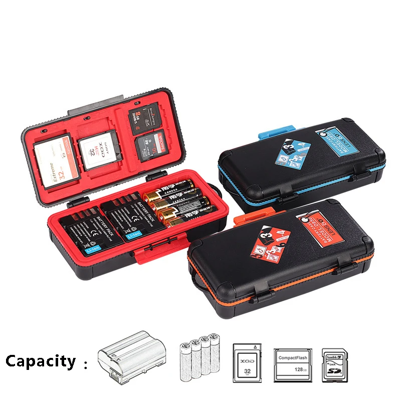 LXH D950 Camera Waterproof Battery Box Battery Case SD CF Memory Card Case For Sony NP-FZ100 Canon LP-E6 LP-E17 Nikon EN-EL15