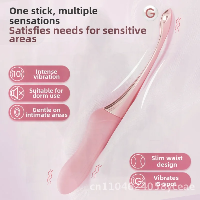 Electric Vibration Spring Source Pen Toy for Adults Silicone ABS Material Pink & Green Options Women's Masturbation Tide Stick